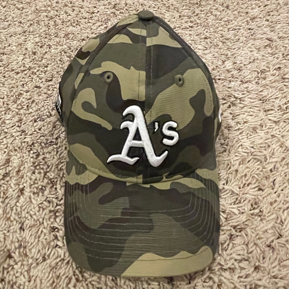 Oakland Athletics Camo 2021 Armed Forces Day 920 adjustable hat